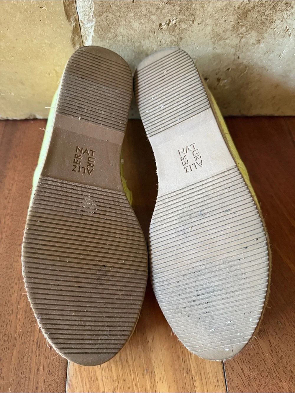 Naturalizer Yellow Canvas Espadrille Platform Slip-Ons